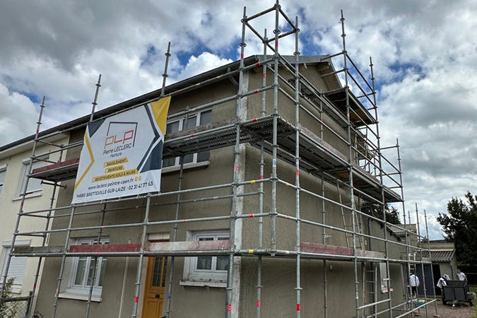 Peinture extérieur sur façade de maison (avant)