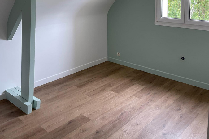 Pose d'un parquet flottant